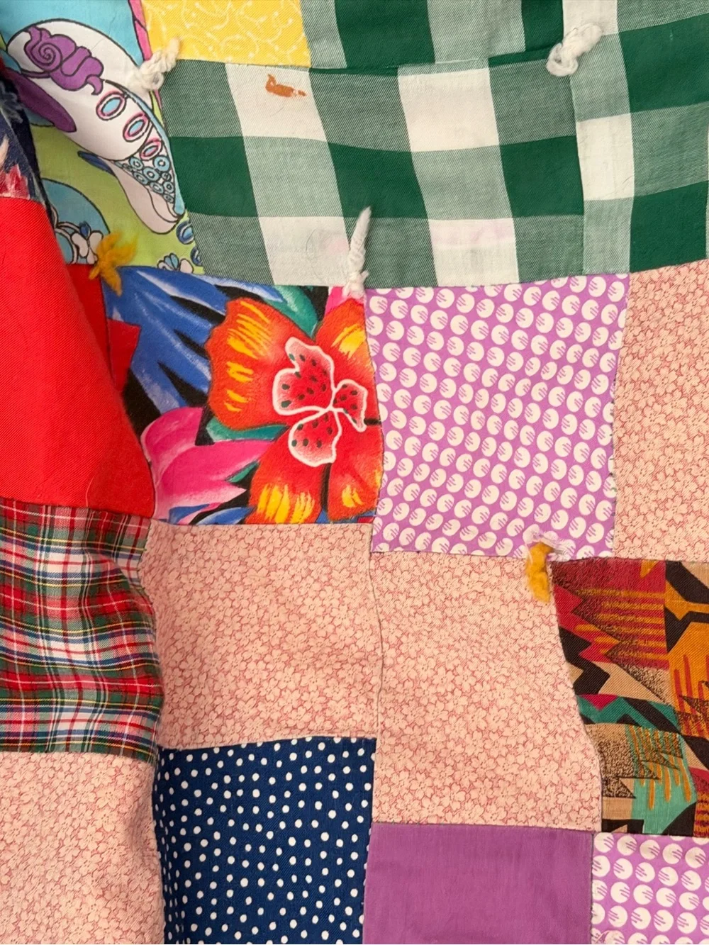 Beautiful Old Patchwork Quilt Large